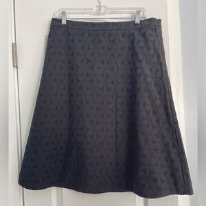 Talbots Black Lace A-Line Skirt for Work
